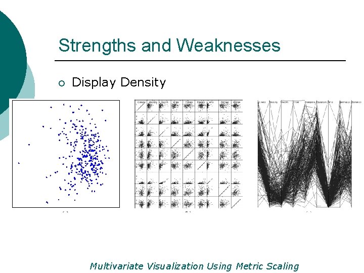 Strengths and Weaknesses ¡ Display Density Multivariate Visualization Using Metric Scaling 