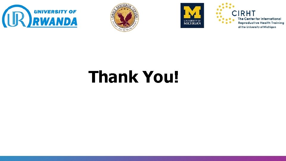 Thank You! 