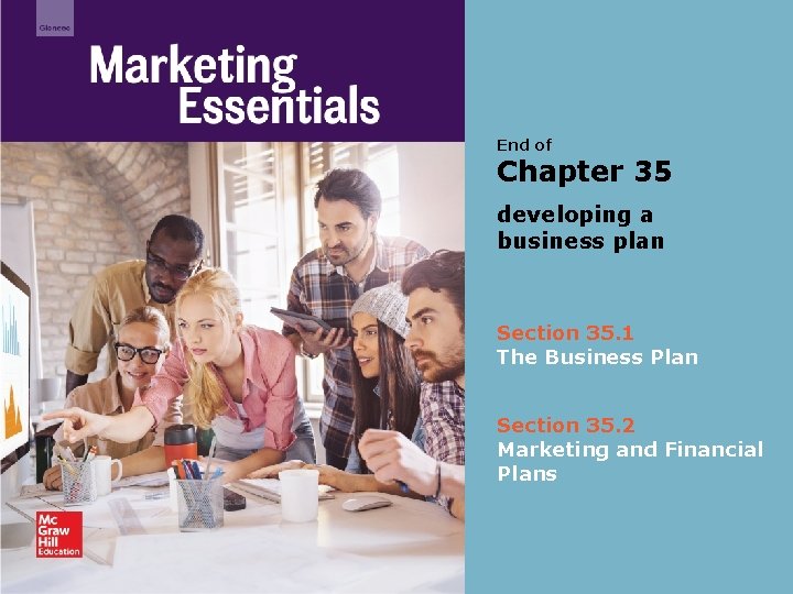 End of Chapter 35 developing a business plan Section 35. 1 The Business Plan