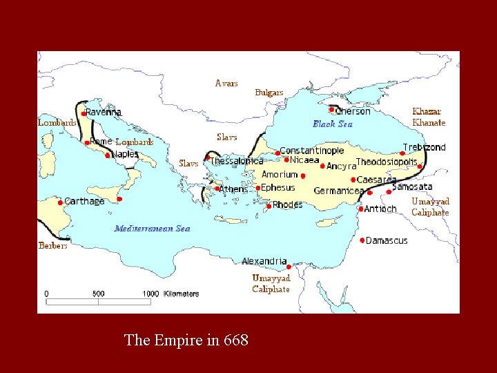 The Empire in 668  The Empire in 668