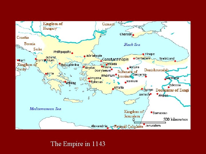 The Empire in 1143  The Empire in 1143