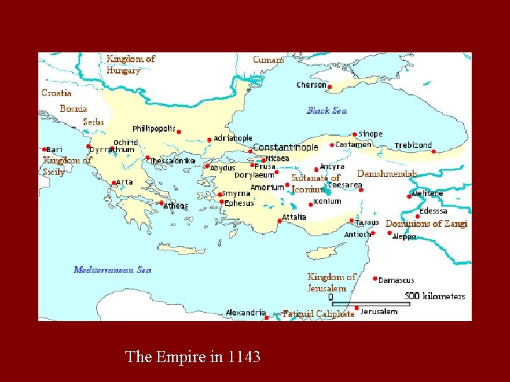 The Empire in 1143 