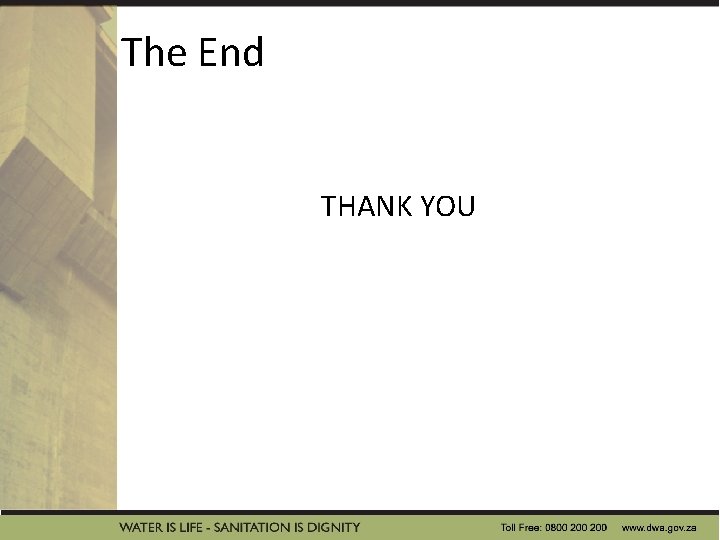 The End THANK YOU 