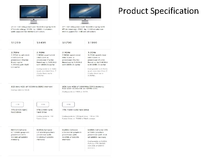 Product Specification 