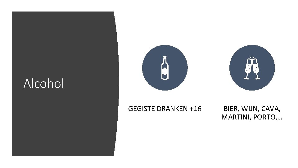 Alcohol GEGISTE DRANKEN +16 BIER, WIJN, CAVA, MARTINI, PORTO, … 