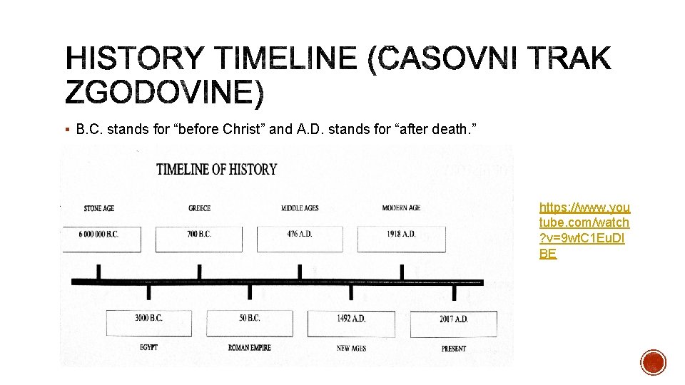 § B. C. stands for “before Christ” and A. D. stands for “after death.