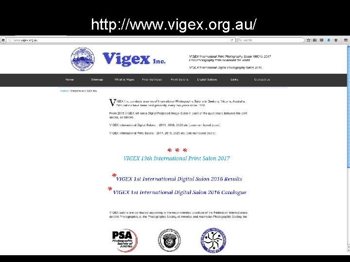 http: //www. vigex. org. au/ 