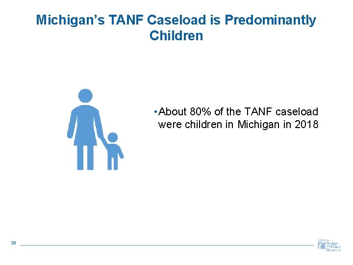 Michigan’s TANF Caseload is Predominantly Children • About 80% of the TANF caseload were