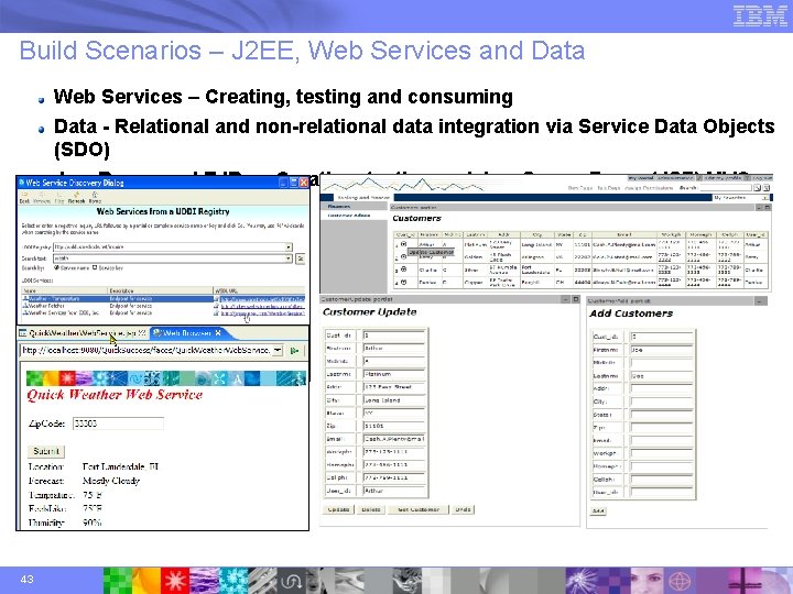 Build Scenarios – J 2 EE, Web Services and Data Web Services – Creating,