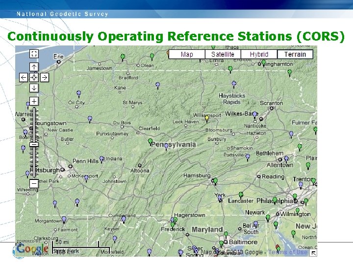 Continuously Operating Reference Stations (CORS)  Continuously Operating Reference Stations (CORS)