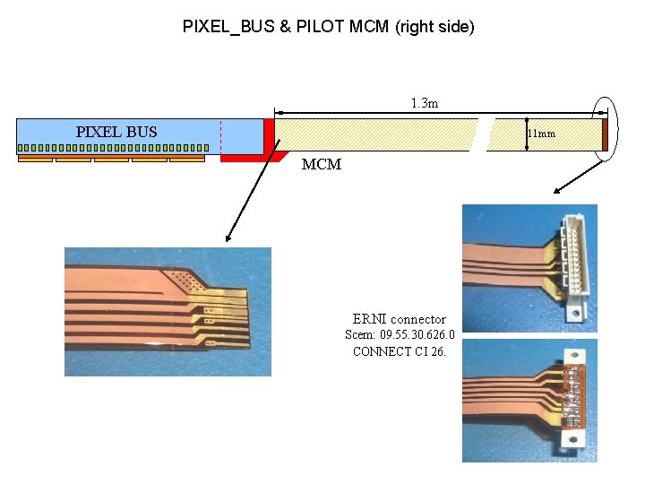 PIXEL_BUS & PILOT MCM (right side) 1. 3 m PIXEL BUS 11 mm MCM