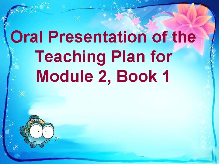 Oral presentation book