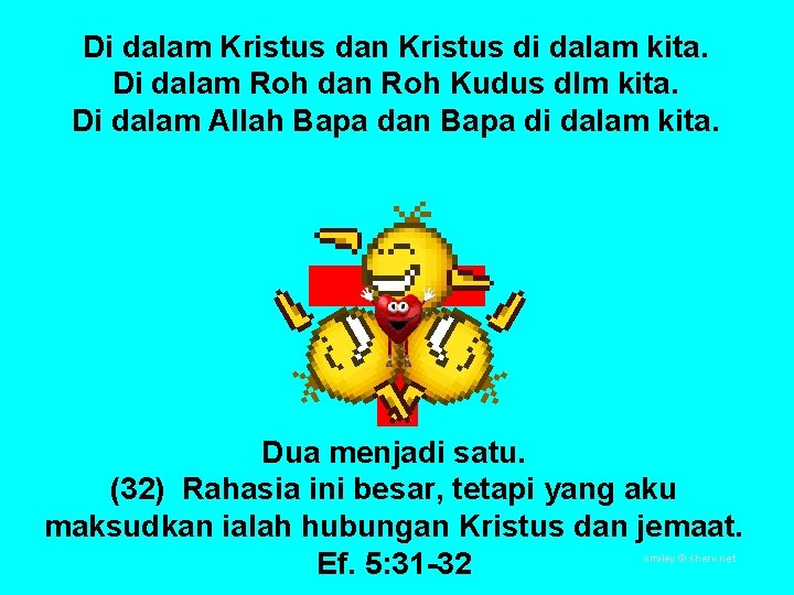 Di dalam Kristus dan Kristus di dalam kita. Di dalam Roh dan Roh Kudus