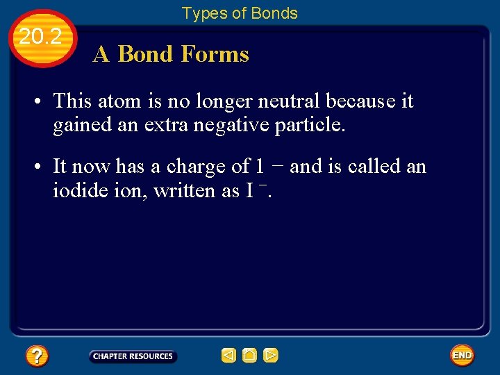 Types of Bonds 20. 2 A Bond Forms • This atom is no longer
