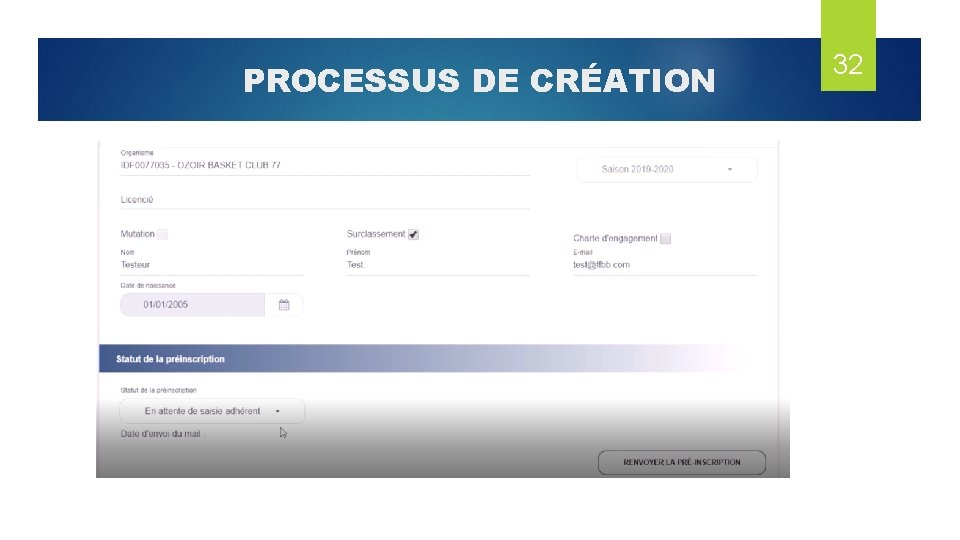 PROCESSUS DE CRÉATION 32 
