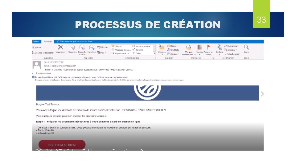 PROCESSUS DE CRÉATION 33 