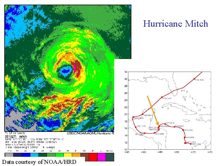 Hurricane Mitch Data courtesy of NOAA/HRD Hurricane Mitch Data courtesy of NOAA/HRD