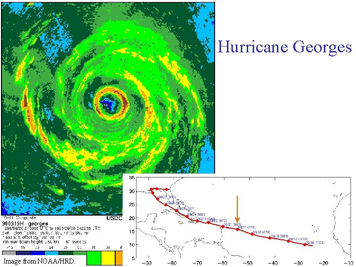 Hurricane Georges Image from NOAA/HRD. Hurricane Georges Image from NOAA/HRD.