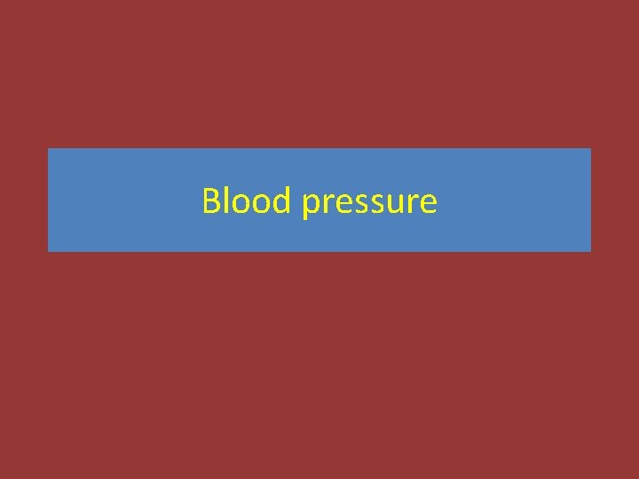 Blood pressure 