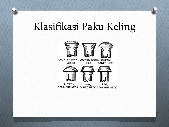 Klasifikasi Paku Keling 