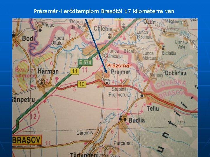 Prázsmár-i erődtemplom Brasótól 17 kilométerre van Prázsmár 