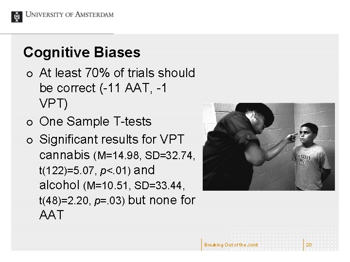 Cognitive Biases ¢ ¢ ¢ At least 70% of trials should be correct (-11