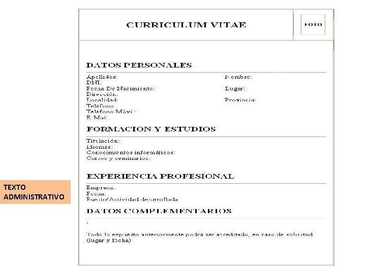 TEXTO ADMINISTRATIVO 