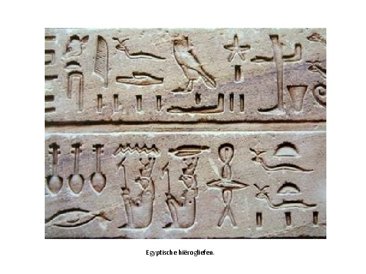 Egyptische hiërogliefen. 