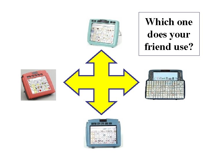 Which one does your friend use? Which one does your friend use?