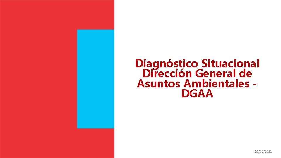 Diagnóstico Situacional Dirección General de Asuntos Ambientales DGAA 22/02/2021 