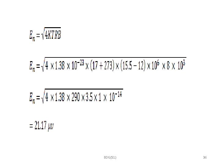 BDG(51) 36 