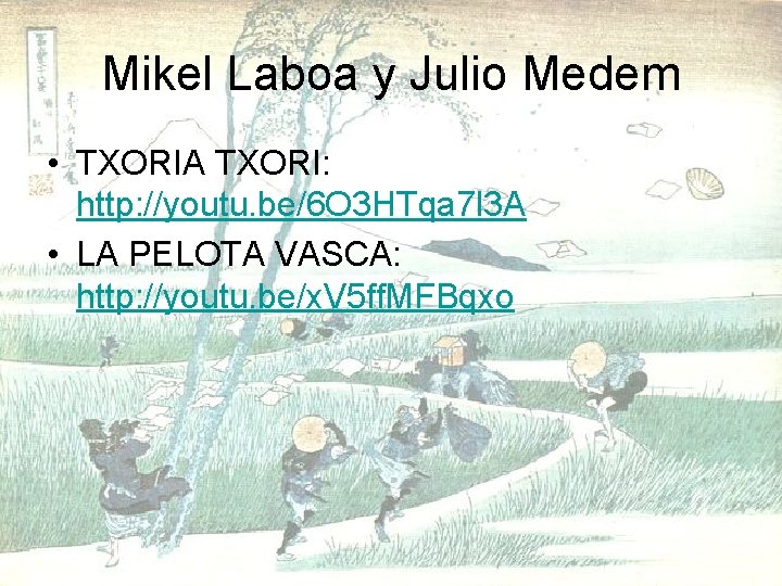 Mikel Laboa y Julio Medem • TXORIA TXORI: http: //youtu. be/6 O 3 HTqa