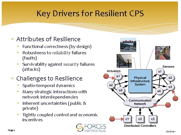 Key Drivers for Resilient CPS Attributes of Resilience Functional correctness (by design) Robustness to