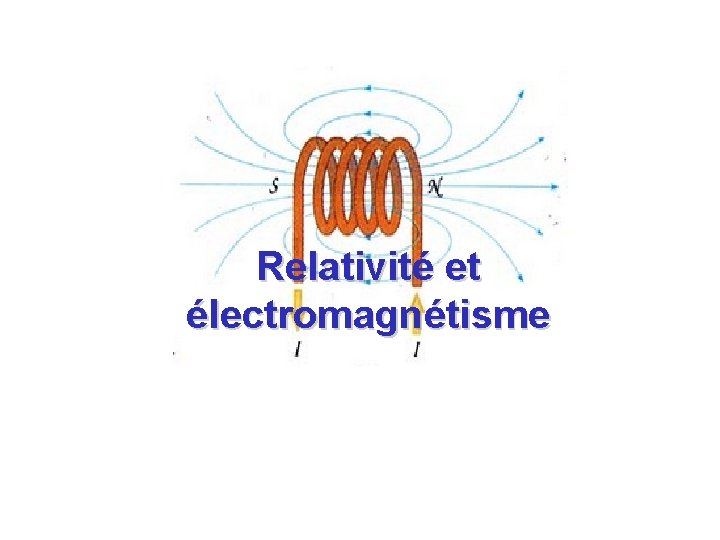 Relativité et électromagnétisme 