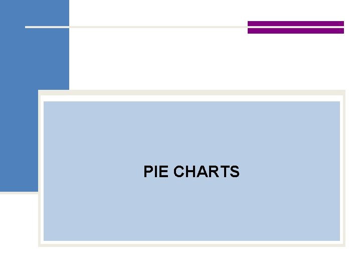 PIE CHARTS 