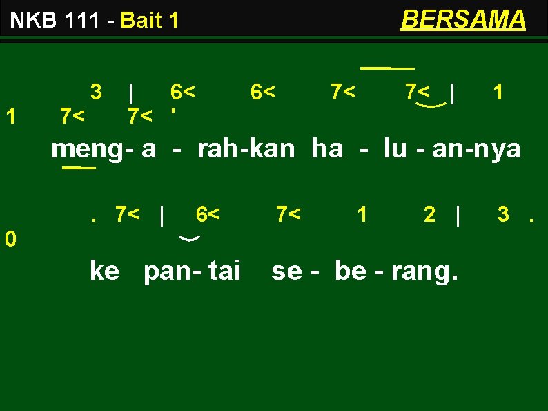 BERSAMA NKB 111 - Bait 1 3 1 7< | 6< 7< ' 6<