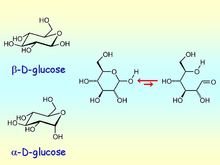 b-D-glucose a-D-glucose 