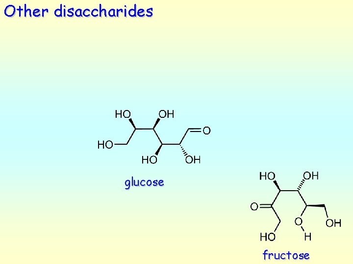 Other disaccharides glucose fructose 