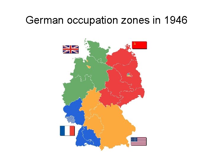 German occupation zones in 1946 