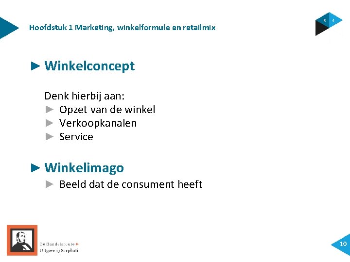 Hoofdstuk 1 Marketing, winkelformule en retailmix ► Winkelconcept Denk hierbij aan: ► Opzet van