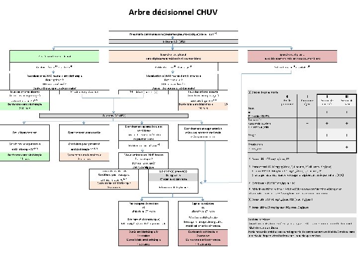 Arbre décisionnel CHUV 