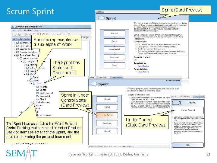 Scrum Sprint (Card Preview) Sprint is represented as a sub-alpha of Work The Sprint Scrum Sprint (Card Preview) Sprint is represented as a sub-alpha of Work The Sprint