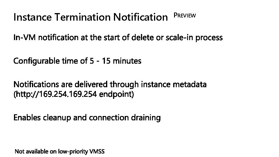 Instance Termination Notification PREVIEW 