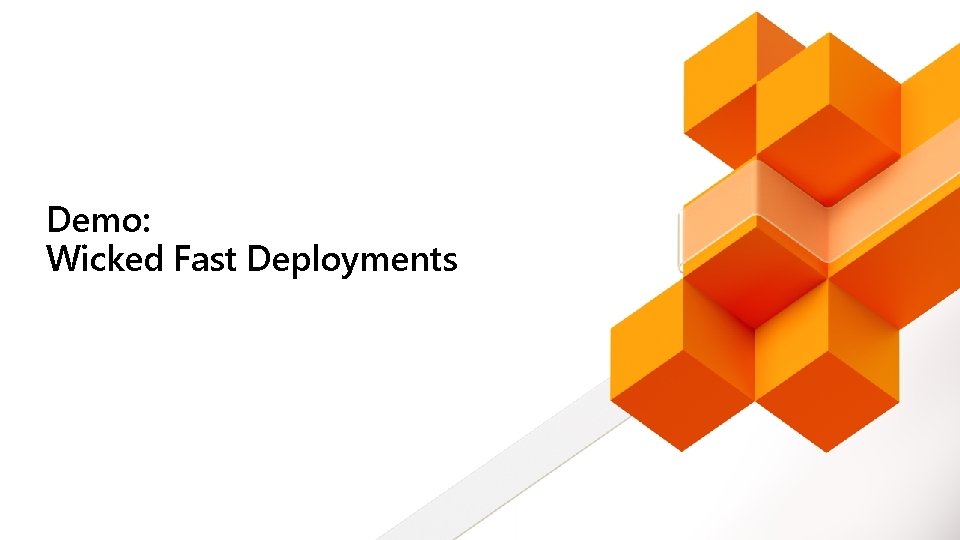 Demo: Wicked Fast Deployments 