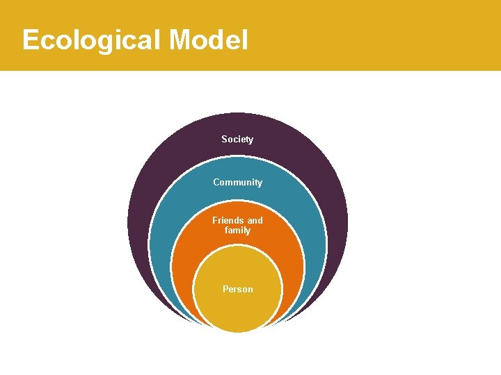Ecological Model Society Community Friends and family Person 