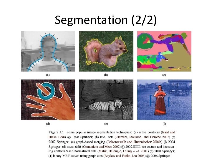 Segmentation (2/2) 