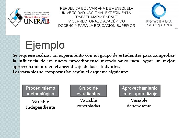 REPÚBLICA BOLIVARIANA DE VENEZUELA UNIVERSIDAD NACIONAL EXPERIMENTAL “RAFAEL MARÍA BARALT” VICERRECTORADO ACADÉMICO DOCENCIA PARA