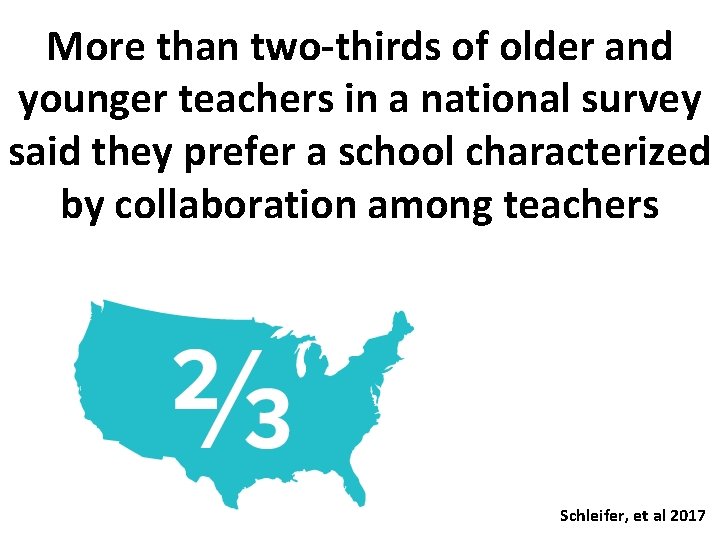 More than two-thirds of older and younger teachers in a national survey said they