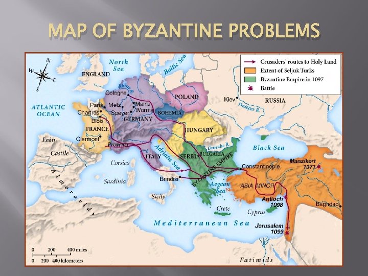 MAP OF BYZANTINE PROBLEMS 