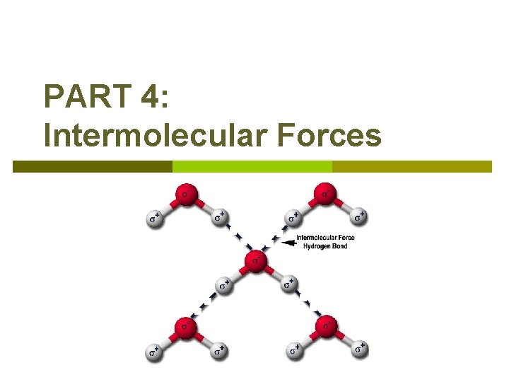 PART 4: Intermolecular Forces 
